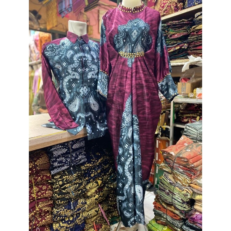 couple kaftan jumputan palembang