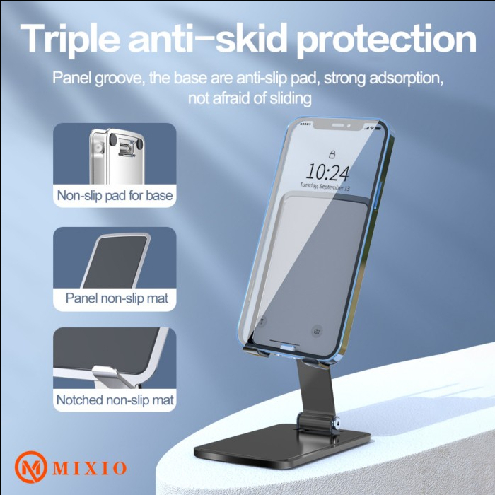 MIXIO - Desktop  ZM-02 METAL Phone Holder Dudukan HP Stand Handphone