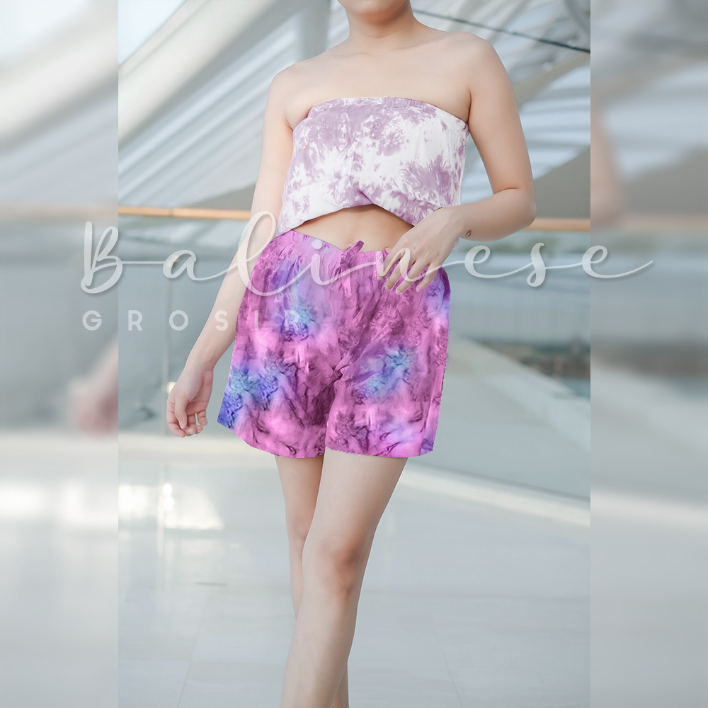 Celana Pendek Tie Dye Bali , Kemben Tiedye