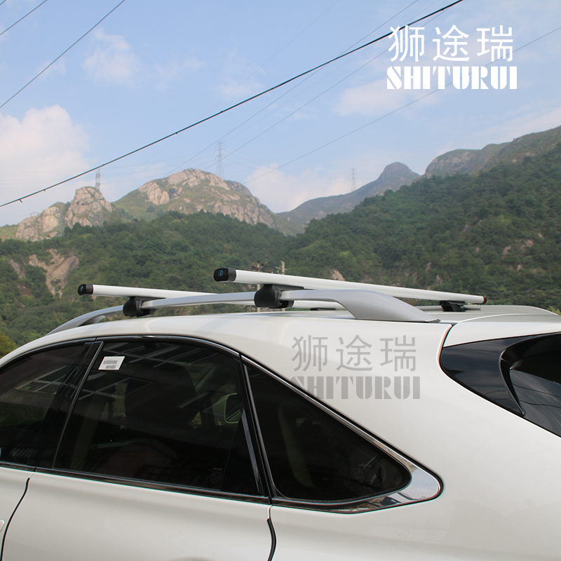 2 Pcs Cross Bar Kaki Rak Mobil Mobil Universal Jepit Body Geser/Tinggi/Crossbar Jepit Roofrail Mobil / Kaki Rack Universal/120CM Rak Atap Mobil Tahan Air Top Bag Storage Bagasi Penopang Untuk SUV Roof Rack Auto