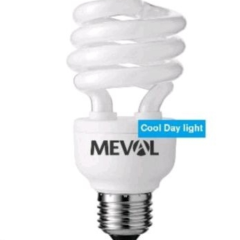 MEVAL Lampu Tornado Spiral LHE 24 Watt Cool Daylight