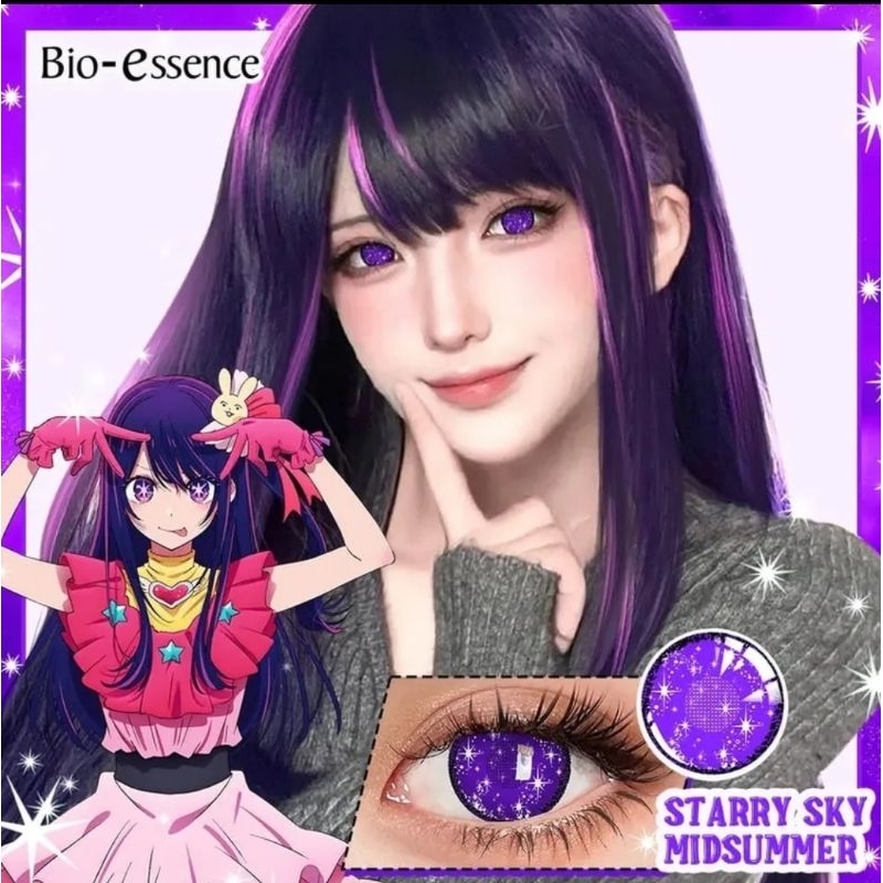 Softlens cosplay Ai Hoshino softlens ungu shinobu RY-263