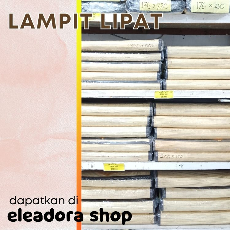 Lampit Rotan Lipat 200cm X 300cm - Tikar Rotan Khas Kalimantan