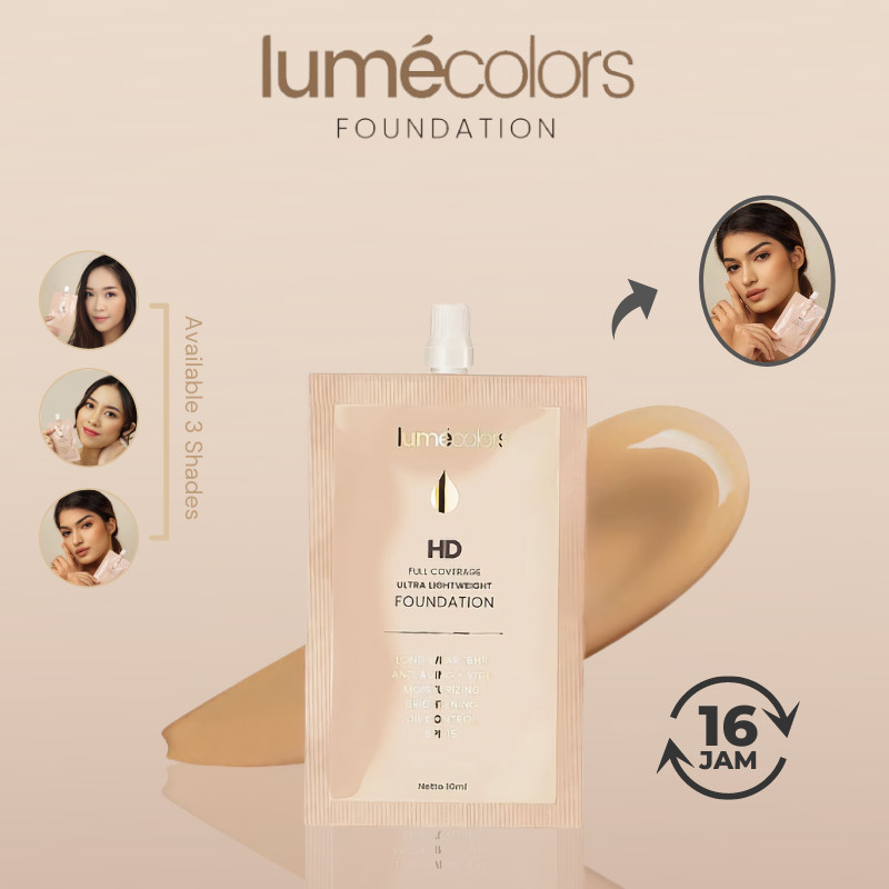 Lumecolors Full Coverage Ultra LIghtweight Liquid Foundation Sachet - Light Neutral Sand