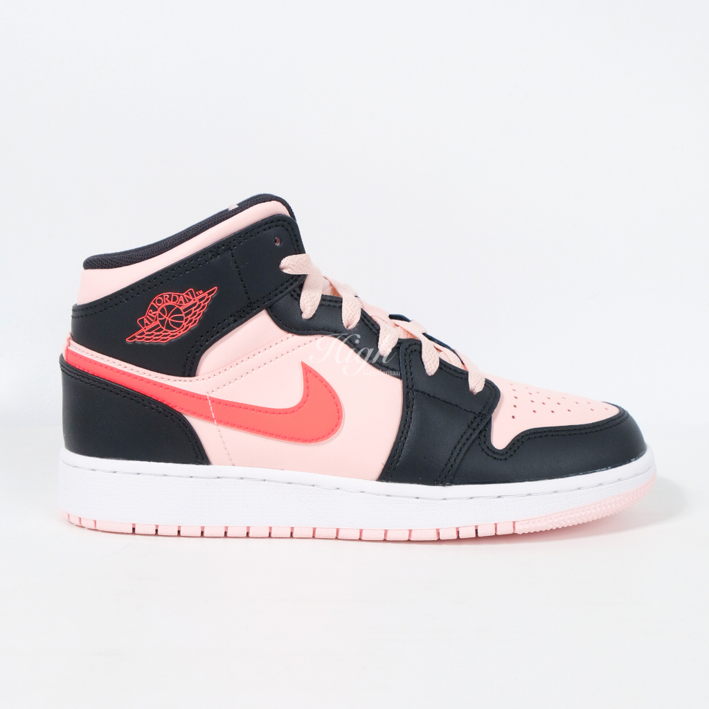 Air Jordan 1 Mid Pink Crimson (GS) 554725-604