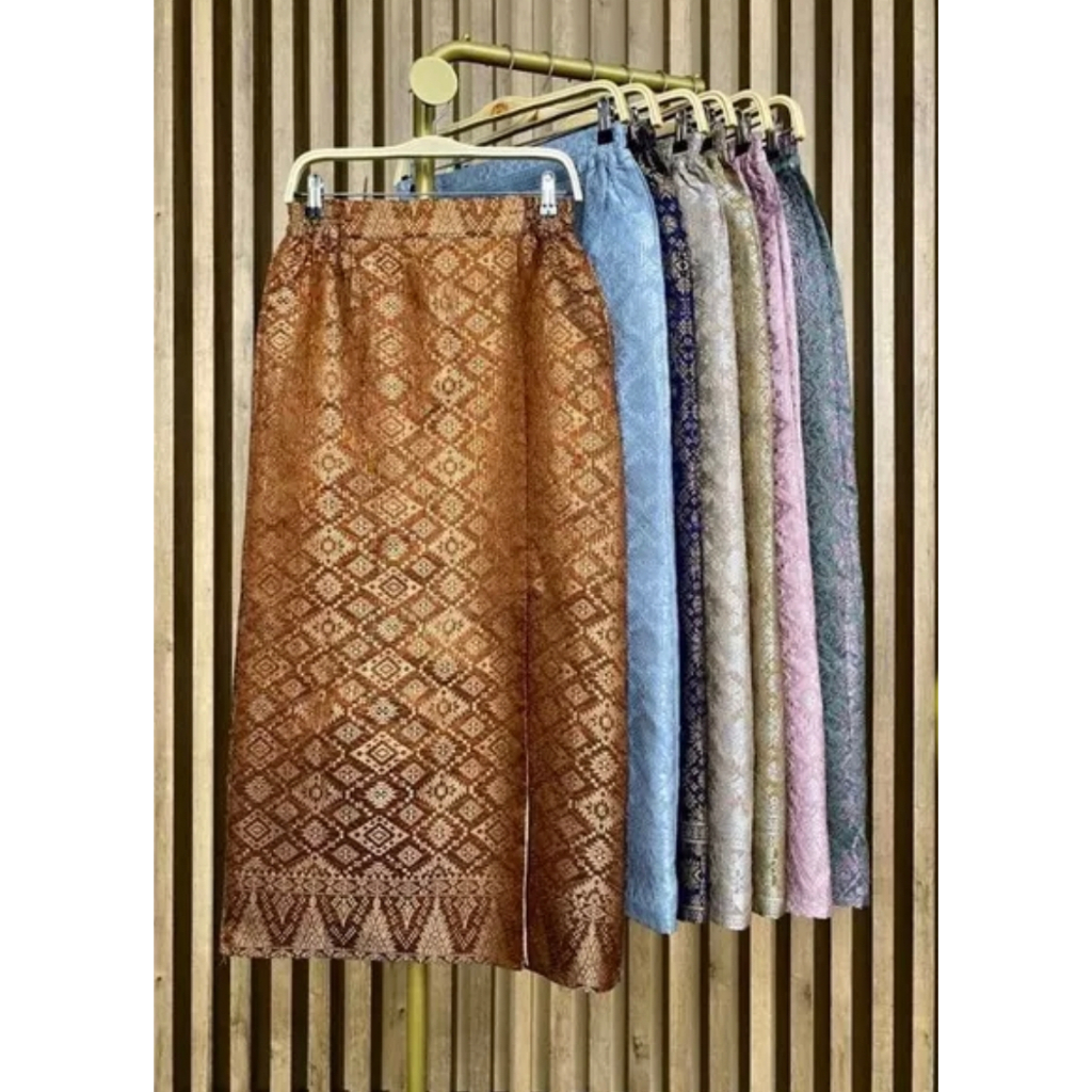 RE STOCK!! ROK SPAN TENUN MOTIF SONGKET || ROK SPAN KANCING SLIP || ROK JADI SIAP PAKAI || BAWAHAN TRADISIONAL || BEST SELLER ROK SPAN TERBARU || BAWAHAN KEBAYA ROK JADI BISA BAYAR DI TEMPAT ~ DVN STYLE