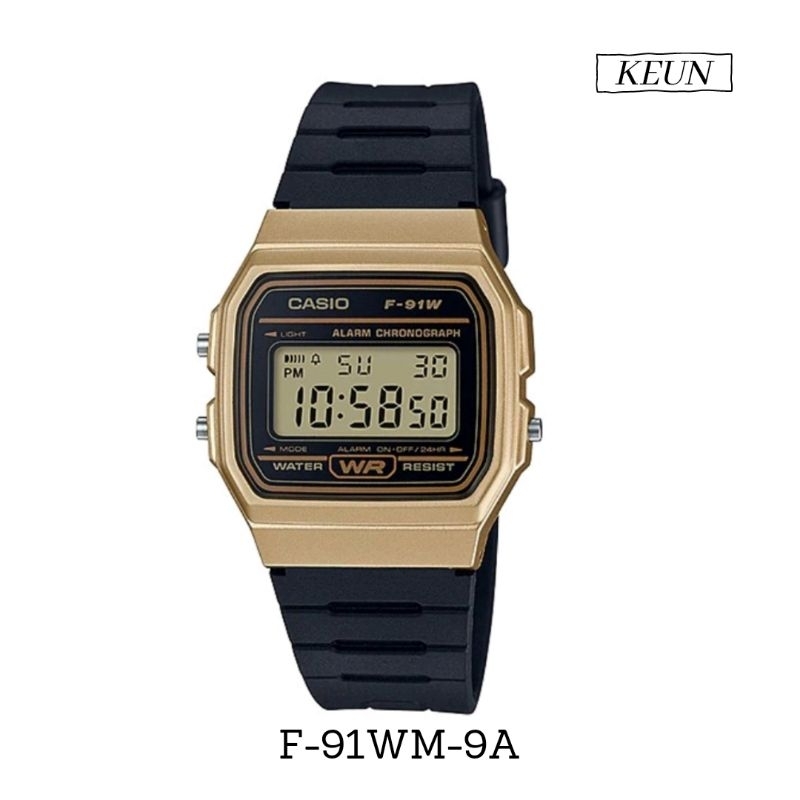 Casio F-91WM-9A // jam tangan unisex - casio original - jam tangan karet //