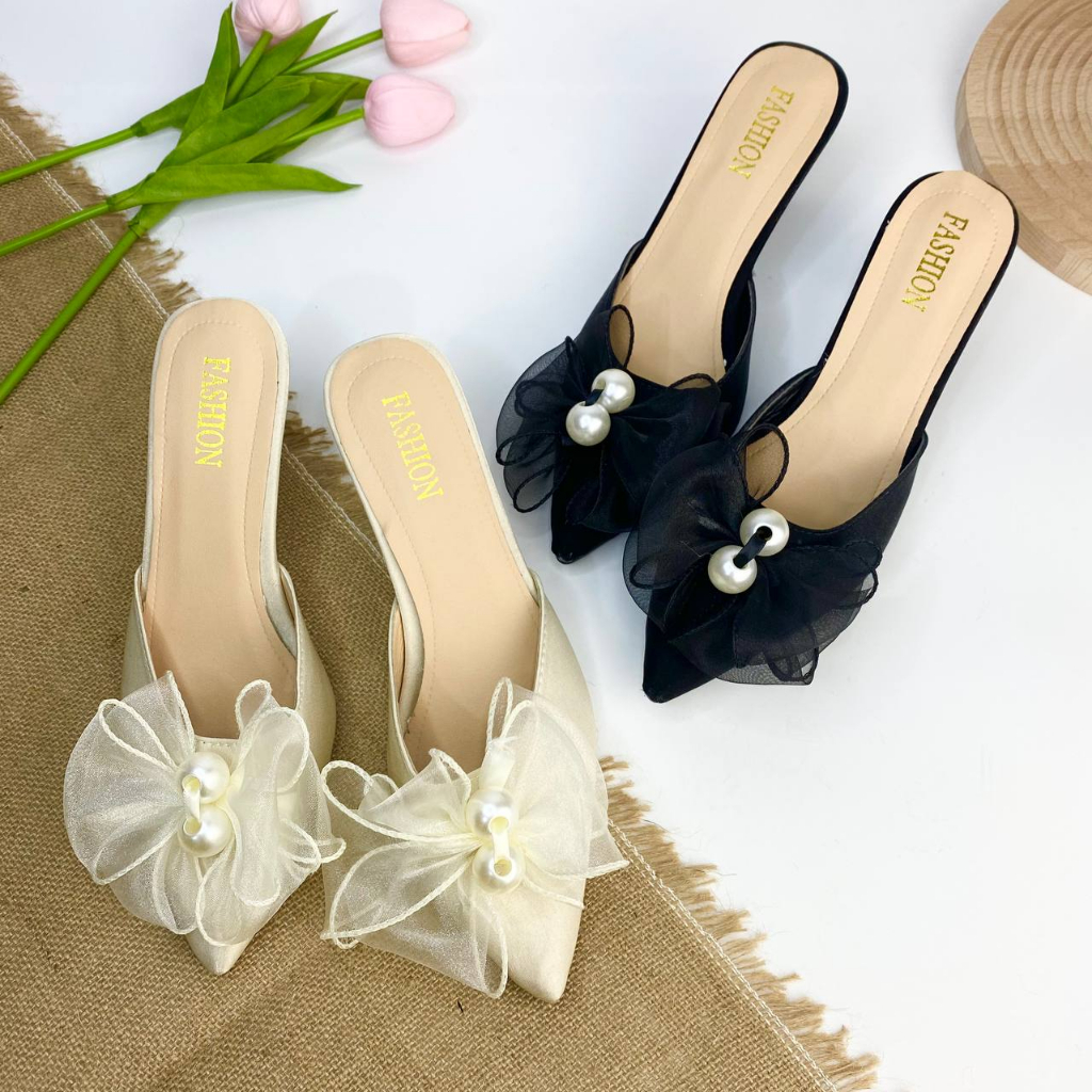 9023 Women High Heels Import Sepatu Hak Pesta Murah Kekinian