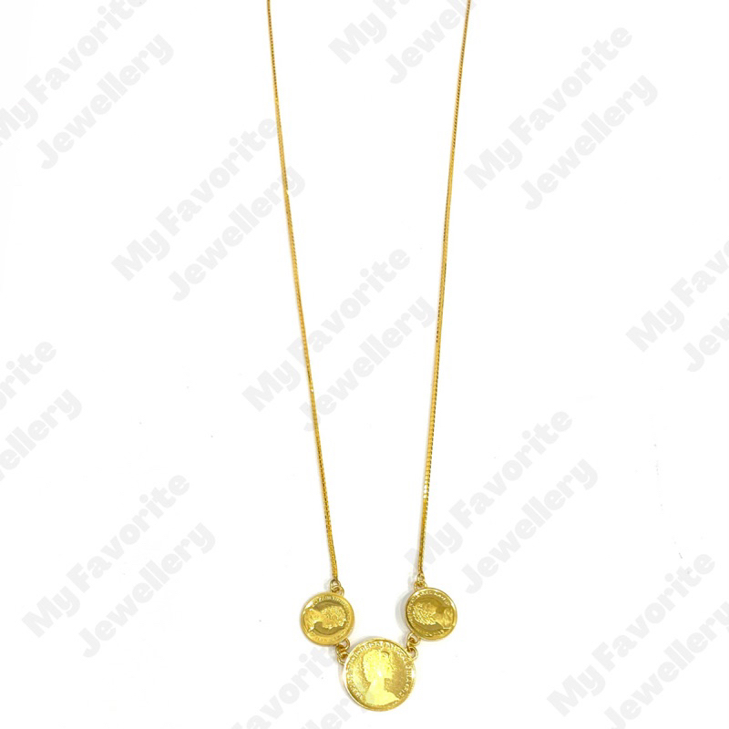 Kalung Italy Koin Emas Asli Kadar 700