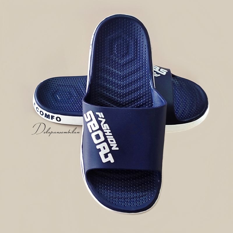 Sandal Pria Slide Fashion Sport / Sandal Karet Pria Viral Kekinian