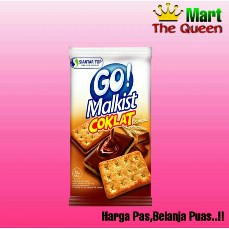 

GO MALKIST COKLAT 1 Pack isi 20 pcs