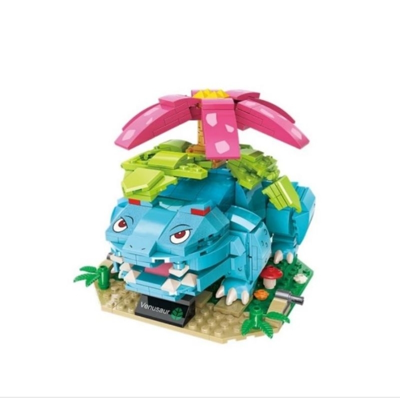 Mainan Balok Susun Lego Pokemon QMAN Keepley / Pokemon Block Toy Venusaur