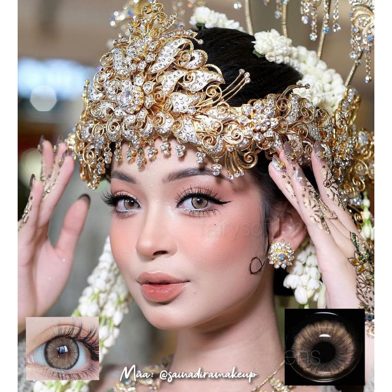 SOFTLENS LUX APPLE BLOOM BROWN / KONTAK LENSA