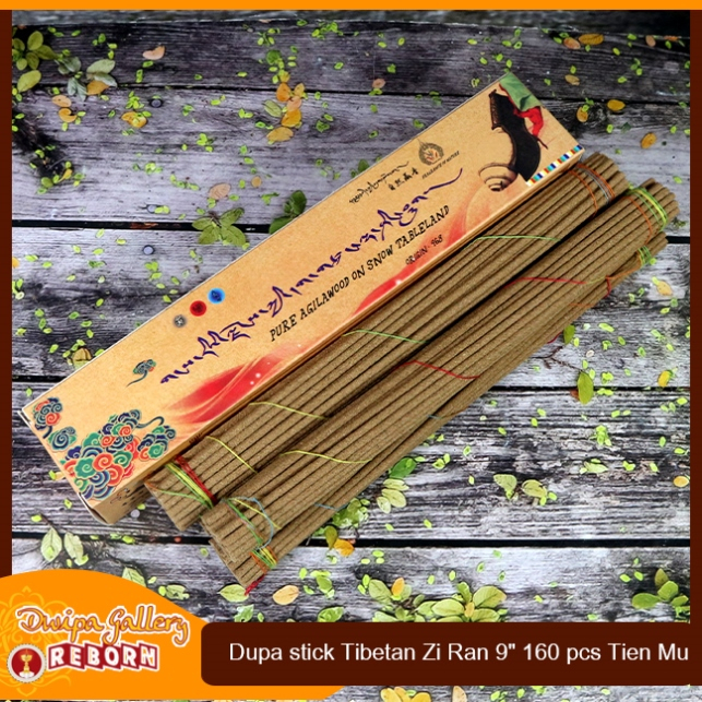 Dupa Hio Wangi Tibetan Zi Ran Tien Mu Panjang 9&quot; isi 160 pcs