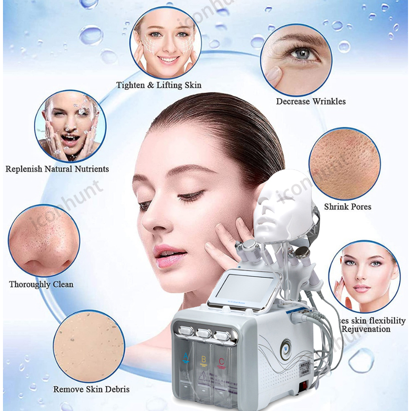 ⭐ORI Garansi/COD⭐Alat Hydra Peel 8in1 Profesional Penggunaan Mesin ALAT Hydrapeel Facial Hydrogen Aqua Peel Hydrogen Oxygen Dermabrasion ultrasound detox rf setrika dingin[100%ORI]