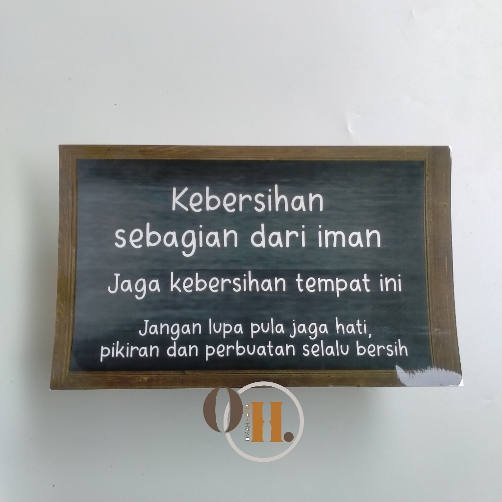 

Stiker Kebersihan dan Kerapian - Stiker Jaga Kebersihan - Stiker vinyl