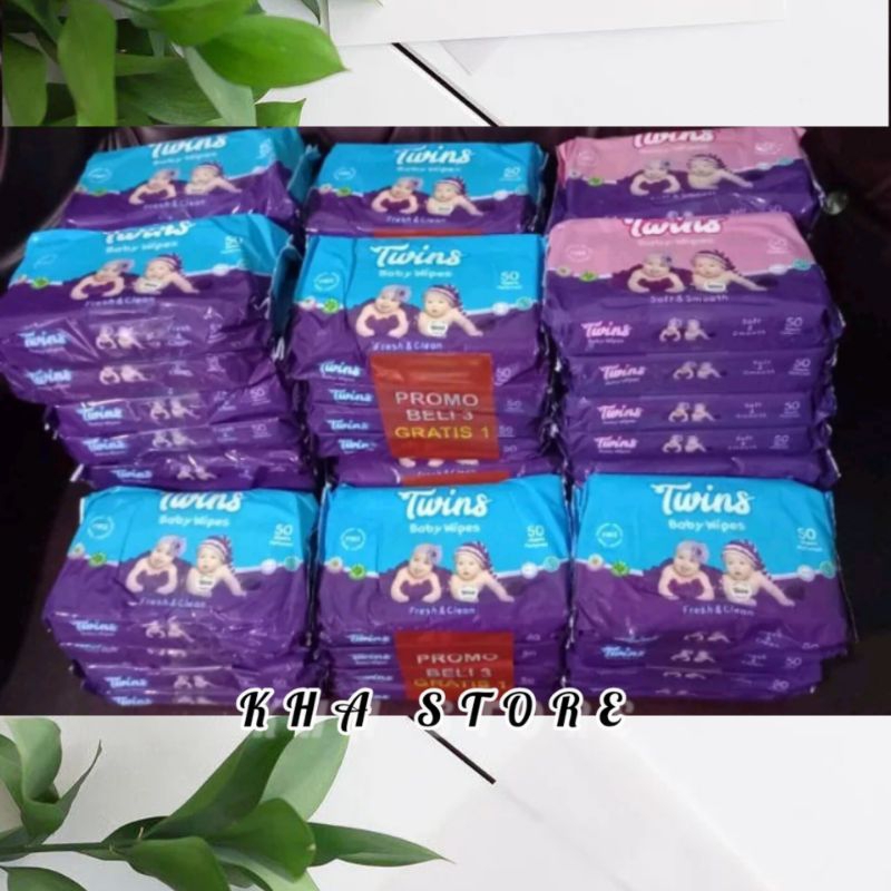 ❤️KHA STORE❤️ TISSU BASAH/TISU/TISSUE BAYI/BABY WIPES TWINS