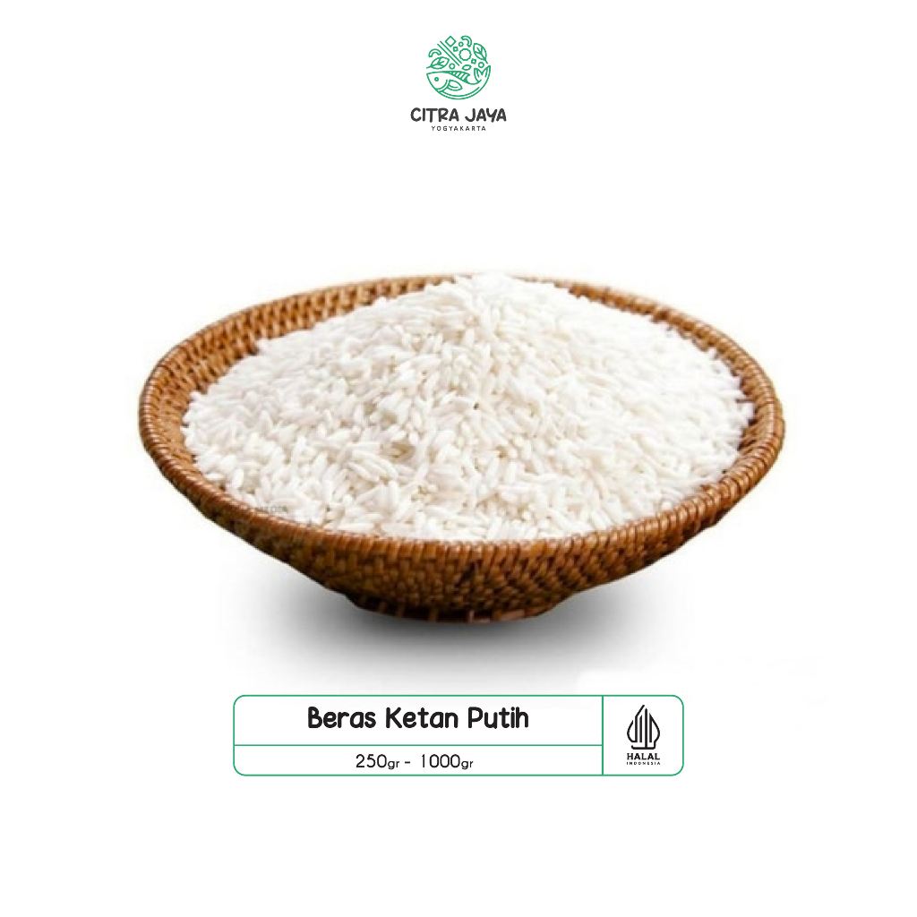 

Beras Ketan Putih 1000g - Citra Jaya Yogyakarta