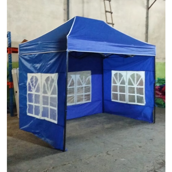 Tenda Lipat 2x3 Petak Lengkap Dinding Jendela 3 Sisi