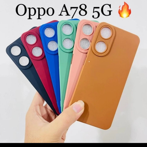 Pro Camera Soft Case Oppo A78 5G/8T 4G/8T 5G/A17/A17K/A77S/Reno 8 4G/Reno 8 5G/A57 4G/Reno 7 4G/Reno 7 5G/Reno 7Z /A55 4G Solid Color Angel Eye Lens Reno7