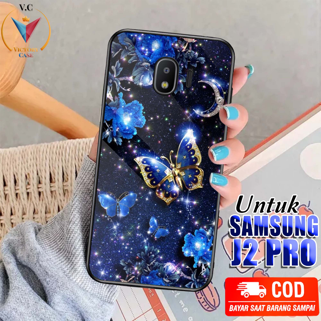 Case Samsung J2 Pro Motif [ BTRFLY ] Casing Samsung J2 Pro Case Hp Glossy Casing Hardcase Softcase B