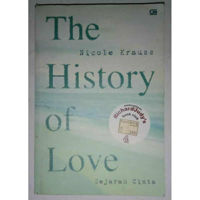 The History Of Love By Nicole Krauss (Original)
