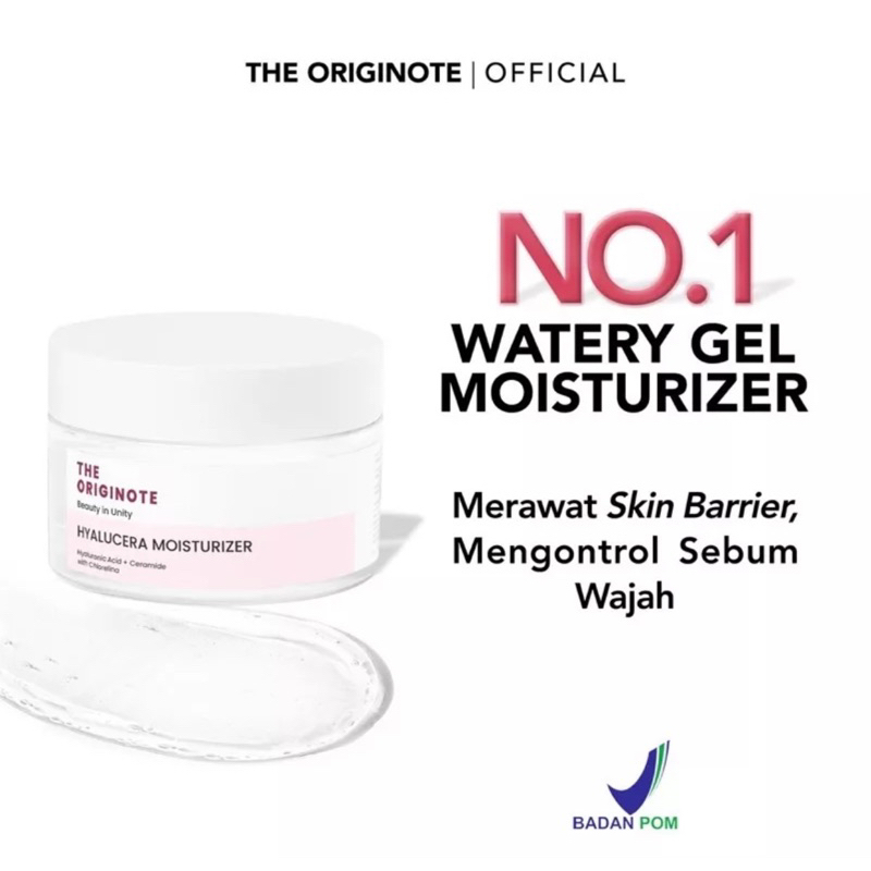 The Originote Hyalucera Moisturizer Gel- Facial wash Cleanser Originote- Gluta Bright B3 Serum -