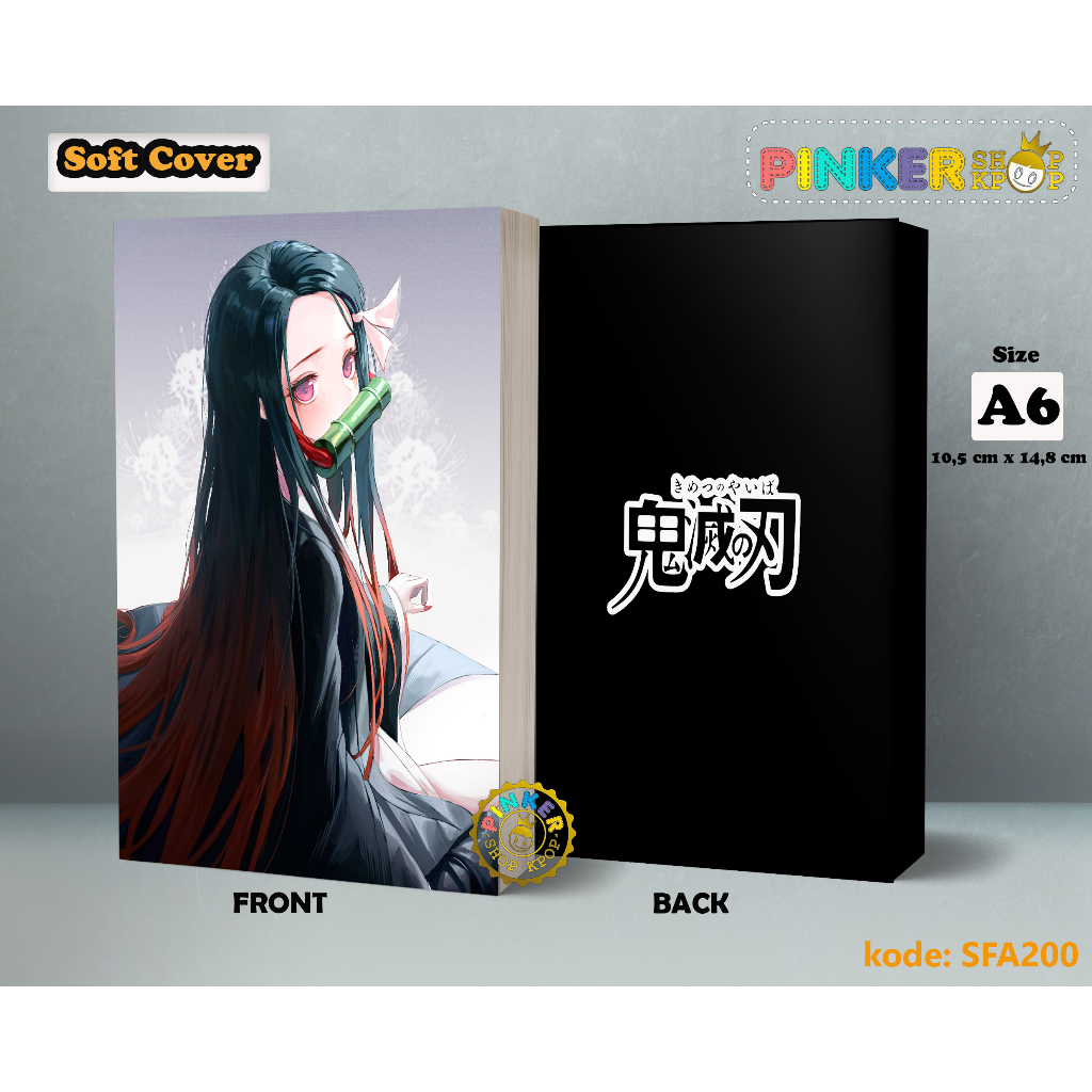 

(SFA200) Pocket Note Anime DEMON SLAYER Softcover A6/A5 Buku Tulis catatan Notes Agenda Planner Jurnal