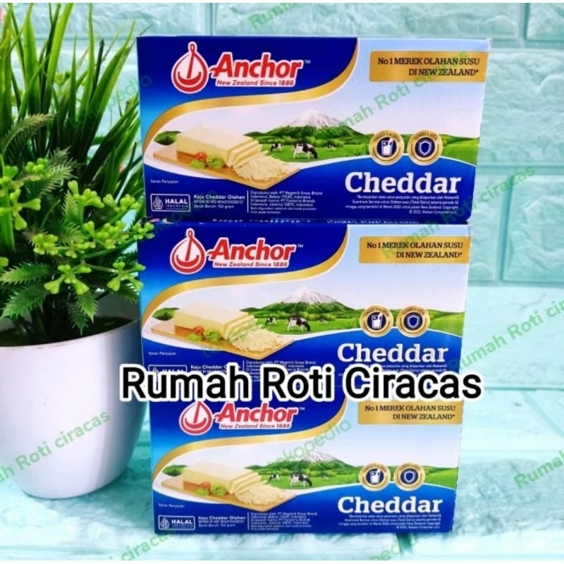 

KEJU ANCHOR CHEDDAR 150 GR CHEESE 150GR ORIGINAL ASLI