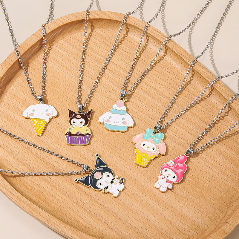 COD❤️Kalung Rantai Kartun Liontin Kulomi Cat Gaya Punk Untuk Perhiasan Pria Wanita- cl