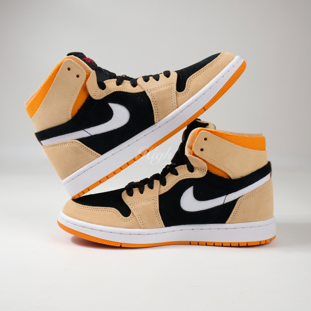 Air Jordan 1 Zoom CMFT Pumpkin Black Cream CT0978-200