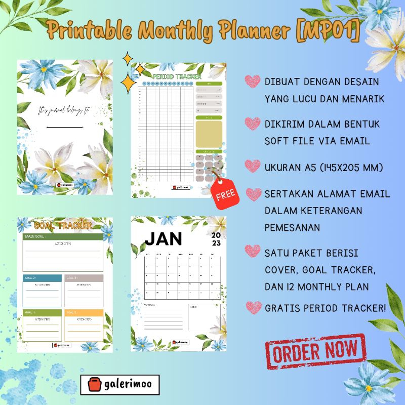

Printable Monthly Planner 2023
