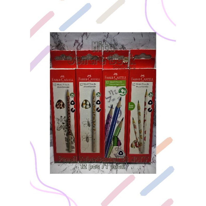 

Pensil Faber-Castell 2b dan 2b Motif Isi 12pcs 1pack Original