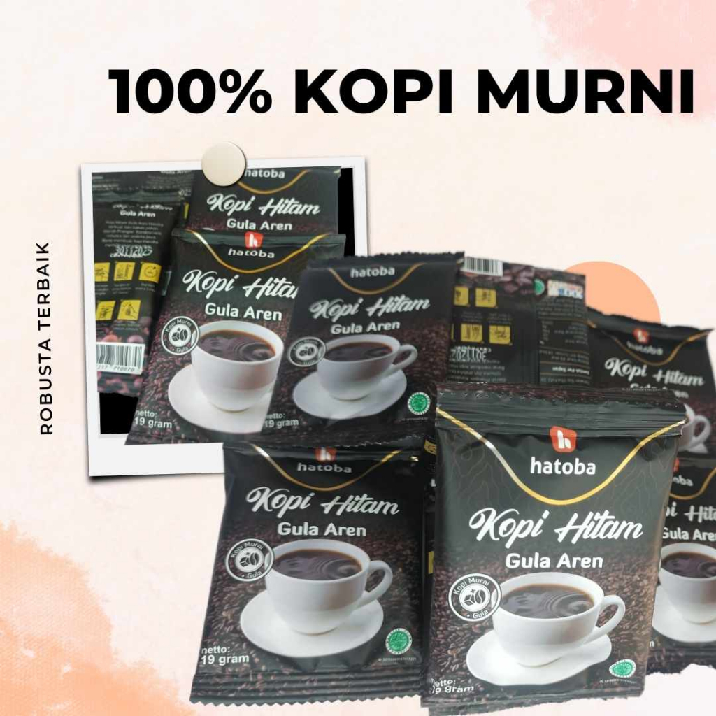 

100% Kopi Murni, Kopi Gula Aren Siap Seduh Kopi Kapal Api Hatoba