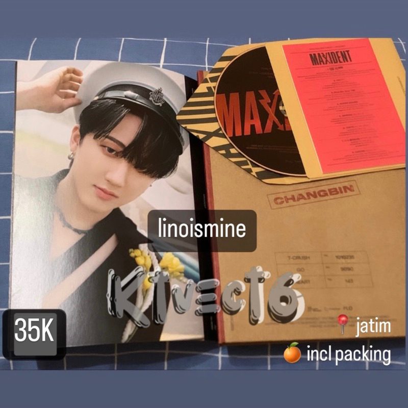 ( Ready ) Album Only Paper Case Maxident Changbin