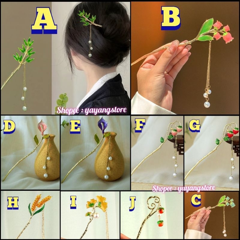 Tusuk Konde / Tusuk Sanggul / Hair Stick Merak