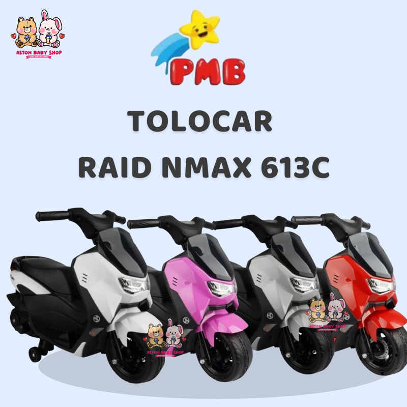 Motor Aki PMB Nmax mini K 613C Raid Motor motoran listrik aki atau Electric Ride On ATV