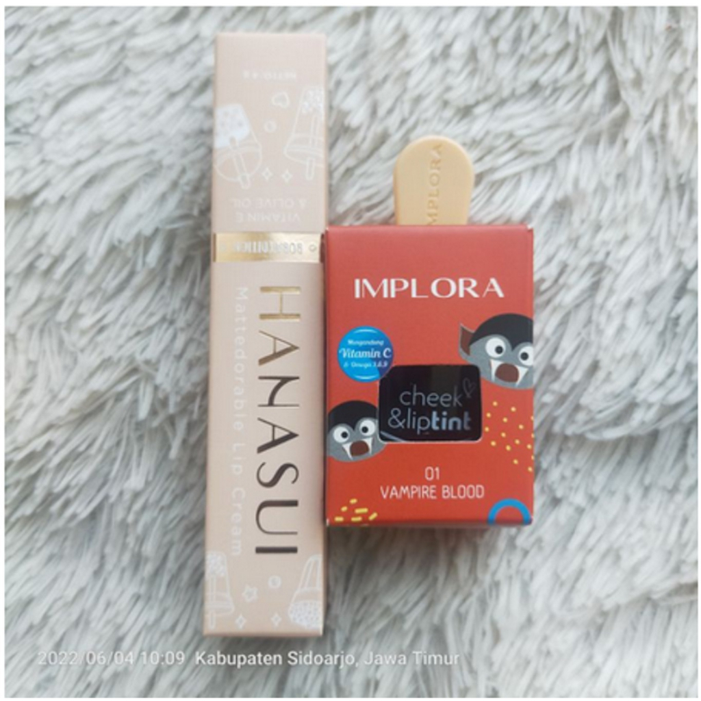 ✨SHASYA✨PAKET OMBRE IMPLORA LIP CREAM MATTE DUSKY NUDE WITH LIP TINT IMPLORA VAMPIRE BOLD SHADE BEST SELLER WATER PROF NUDE COLOUR ORIGINAL BPOM