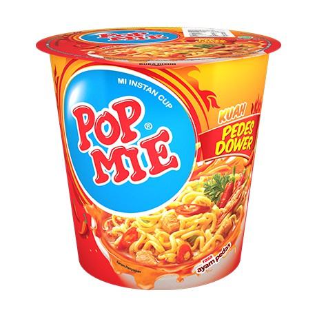 Pop Mie Pedas Dower Kuah/ Pop Mie Pedas Gledek Goreng / Popmie 75 Gram