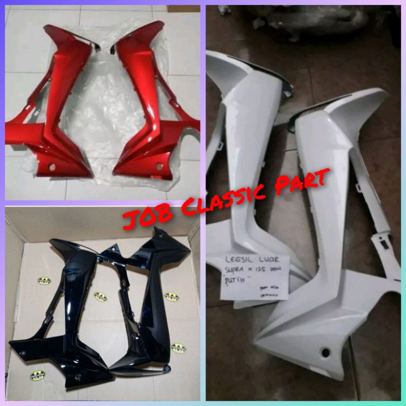 Sayap Luar Supra X 125 New Batman Warna Hitam Merah Putih Abu abu