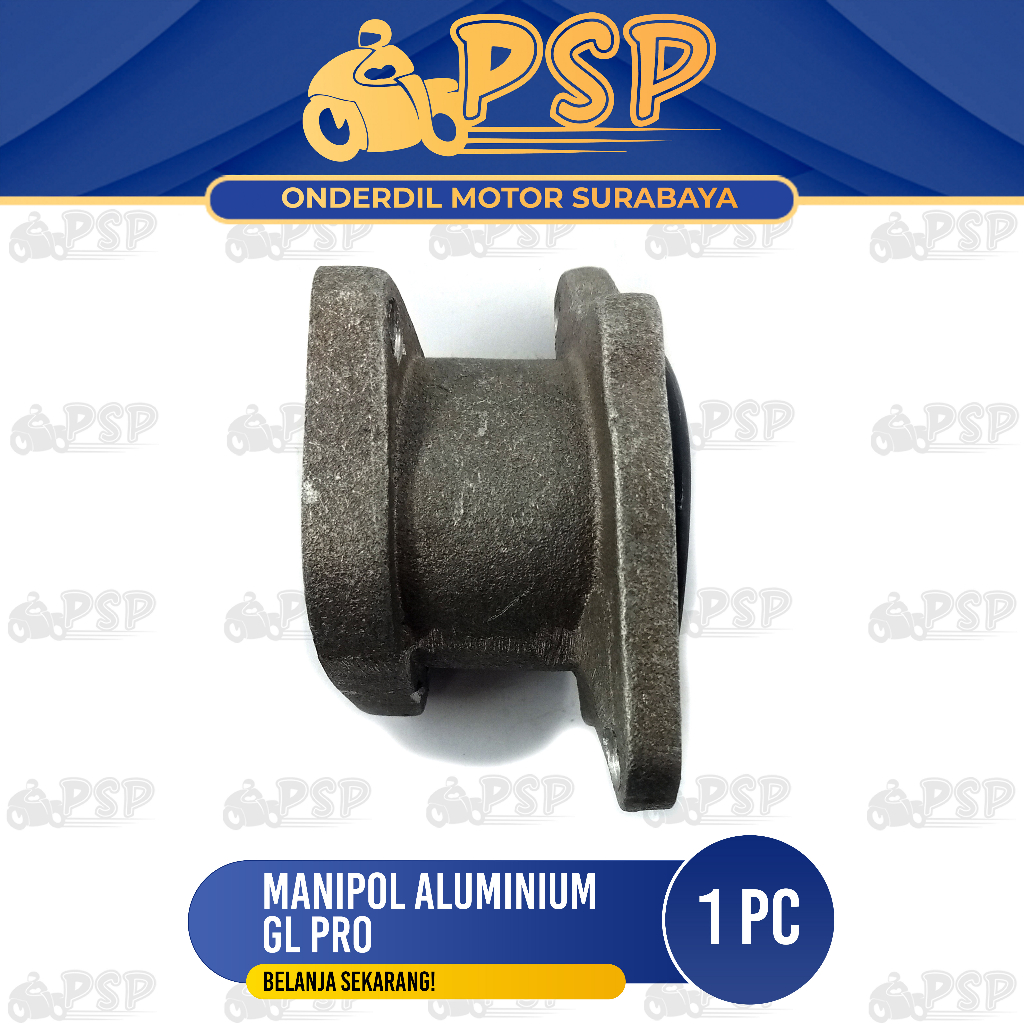Manipol Aluminium GL Pro - Manipul Manifold Maniful Intake Intek Insulator Diral Honda GL Pro CDI