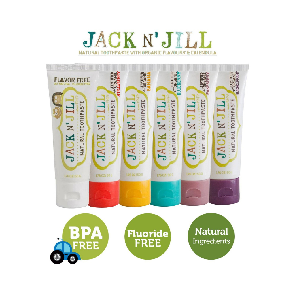 Jack n Jill Toothpaste Organic / Pasta Gigi Odol Organik Anak 50gr