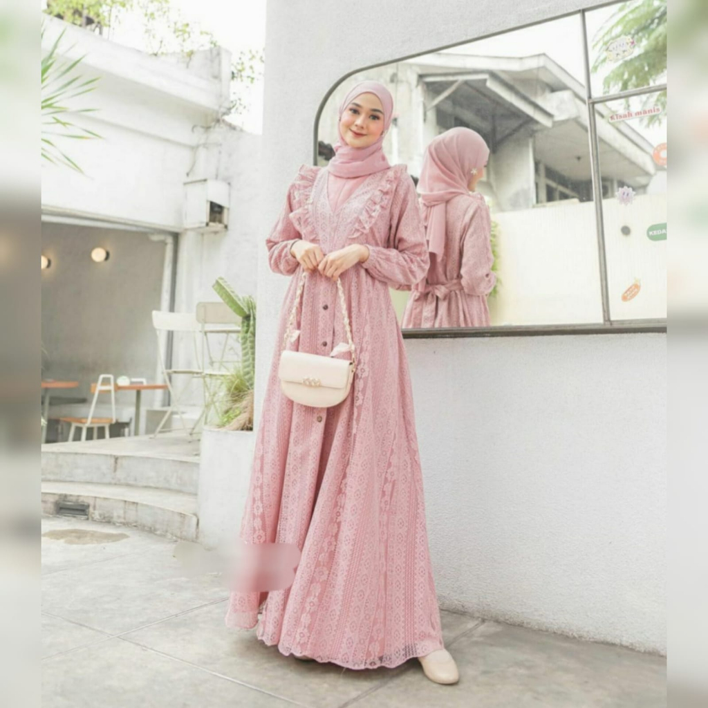 5L XXXL XXL XL L M S | BELLA MAXI DRESS JUMBO | GAMIS KONDANGAN BRUKAT JUMBO BEST SELLER ORIGINAL BY R_PROJECT