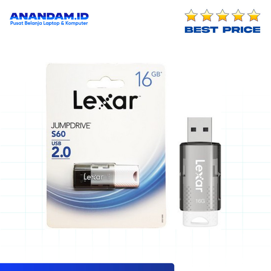 Lexar Flashdisk 16GB USB 2.0 JumpDrive S60
