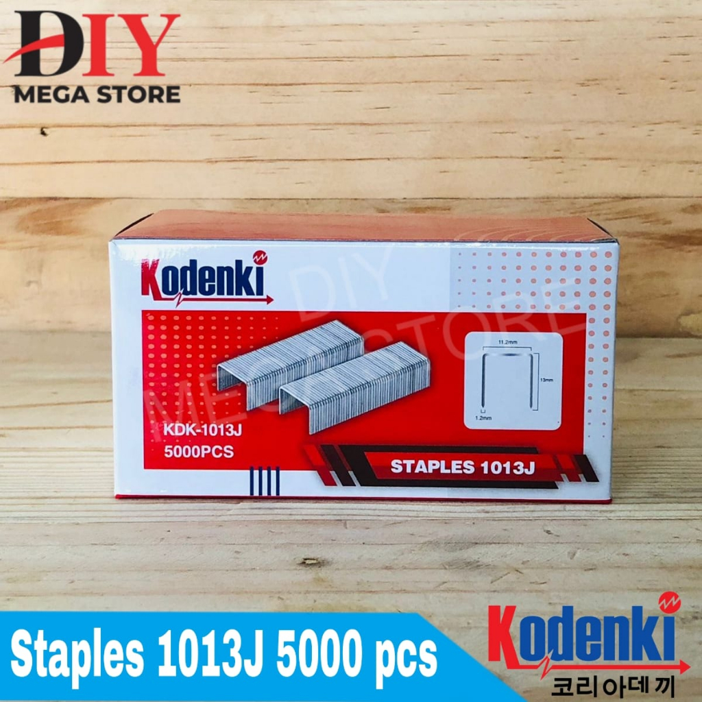 Kodenki isi staples tembak (angin) 1013J refill steples 1013 J 5000pcs Kodenki Isi Staples 1013J Pak