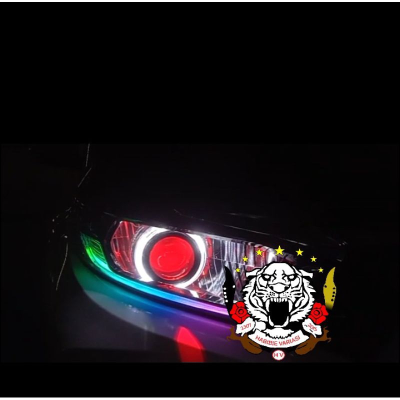 Headlamp New Honda Brio Projector Proji Drl Alis Rgb Sein Running Led