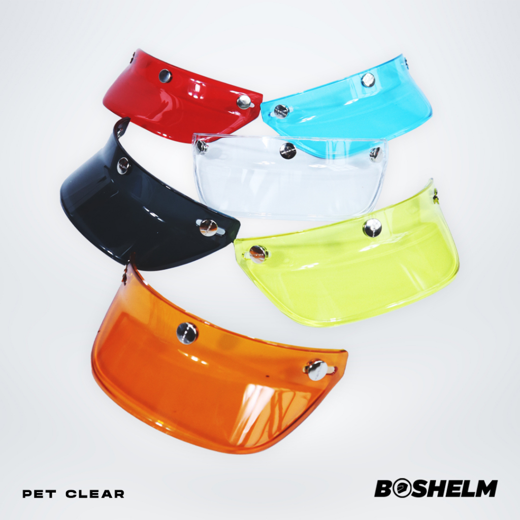 BOSHELM Pet Helm Retro Transparan NORISK