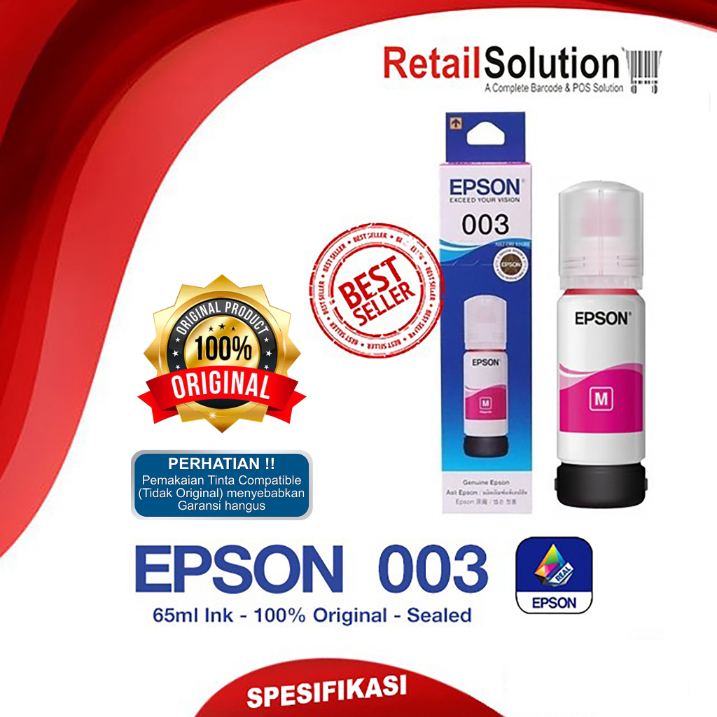 Tinta EPSON 003 Magenta- Tinta Epson L1110 L3110 L3150 L5190