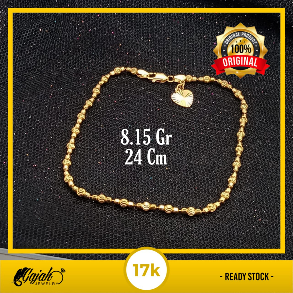 Gelang Kaki Emas 17K - 8.15 Gr Kadar 750 - 4869