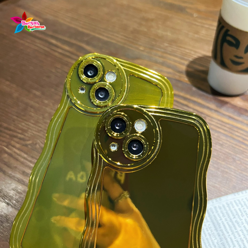 SOFT CASE SOFTCASE TPU WAVE GELOMBANG GOLD FOR OPPO A16 BB8048